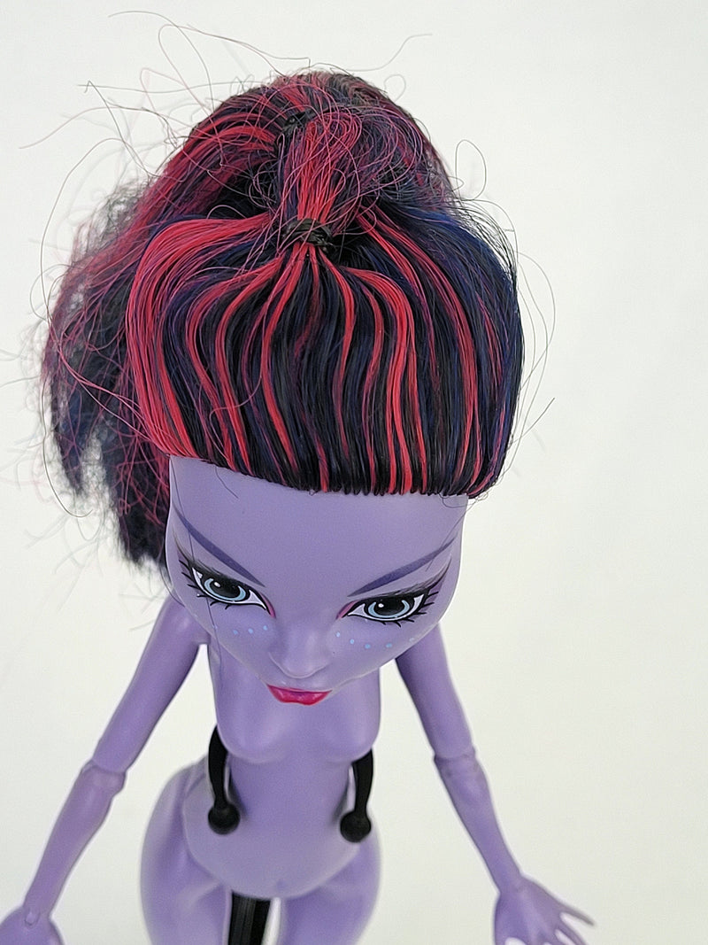 Monster High Doll Jane Boolittle for Collectors, OOAK Repaints, Playing, Rare Doll, Original, Mattel Excellent Condition, Nude, Rare Find