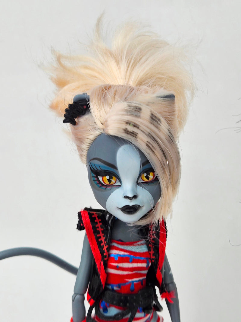 Monster High Doll Zombie Shake Meowlody & Purrsephone 2-Pack for Collectors, OOAK Repaints, Playing, Cat Doll, Original Clothes, Very Rare