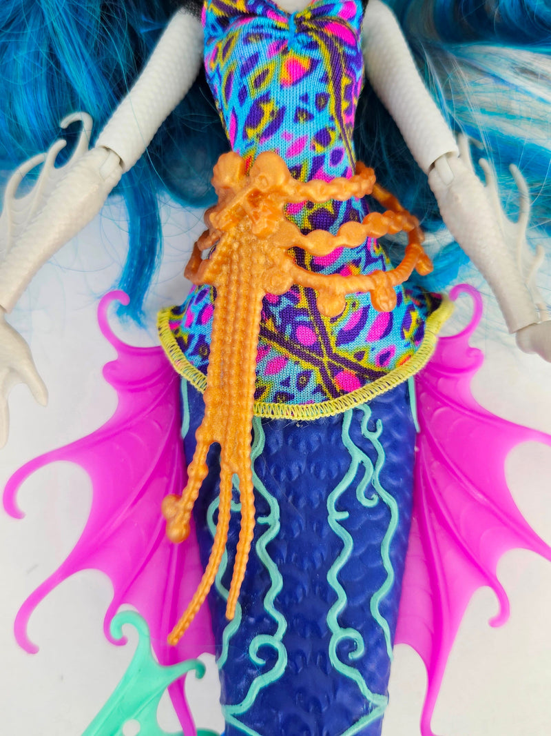 Monster High Doll Great Scarier Scarrier Reef PERI & PEARL Serpentine for Collectors, OOAK Repaints, Playing, Rare, Original, Near Complete