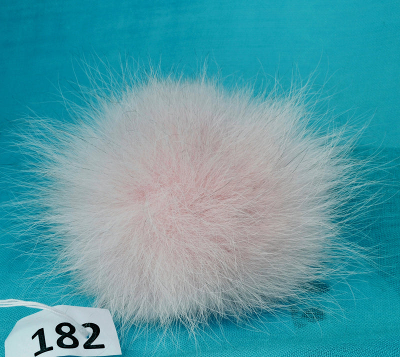 PALE PINK POM Pom! Real Fox Pom-Pom, Fur Pom Pom, Ideal for knitted hats, Hat Pom Pom, Fur Pom Pom Balls, Knitted hat, Pom Pom for Child hat
