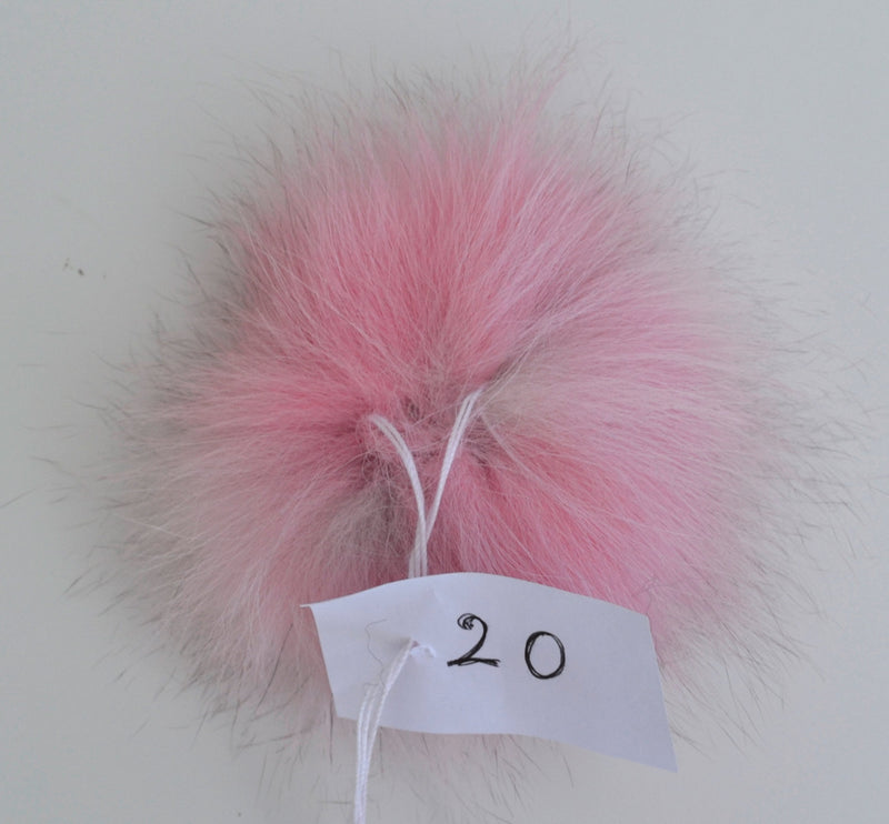 FOX FUR POMPOM! Pink Pom-Pom, Fox Pom Pom, Real Fur Pom Pom, Genuine Fur, Pom Pom for Winter Hat, Pom Pom for Women Hat, for Knitted hats