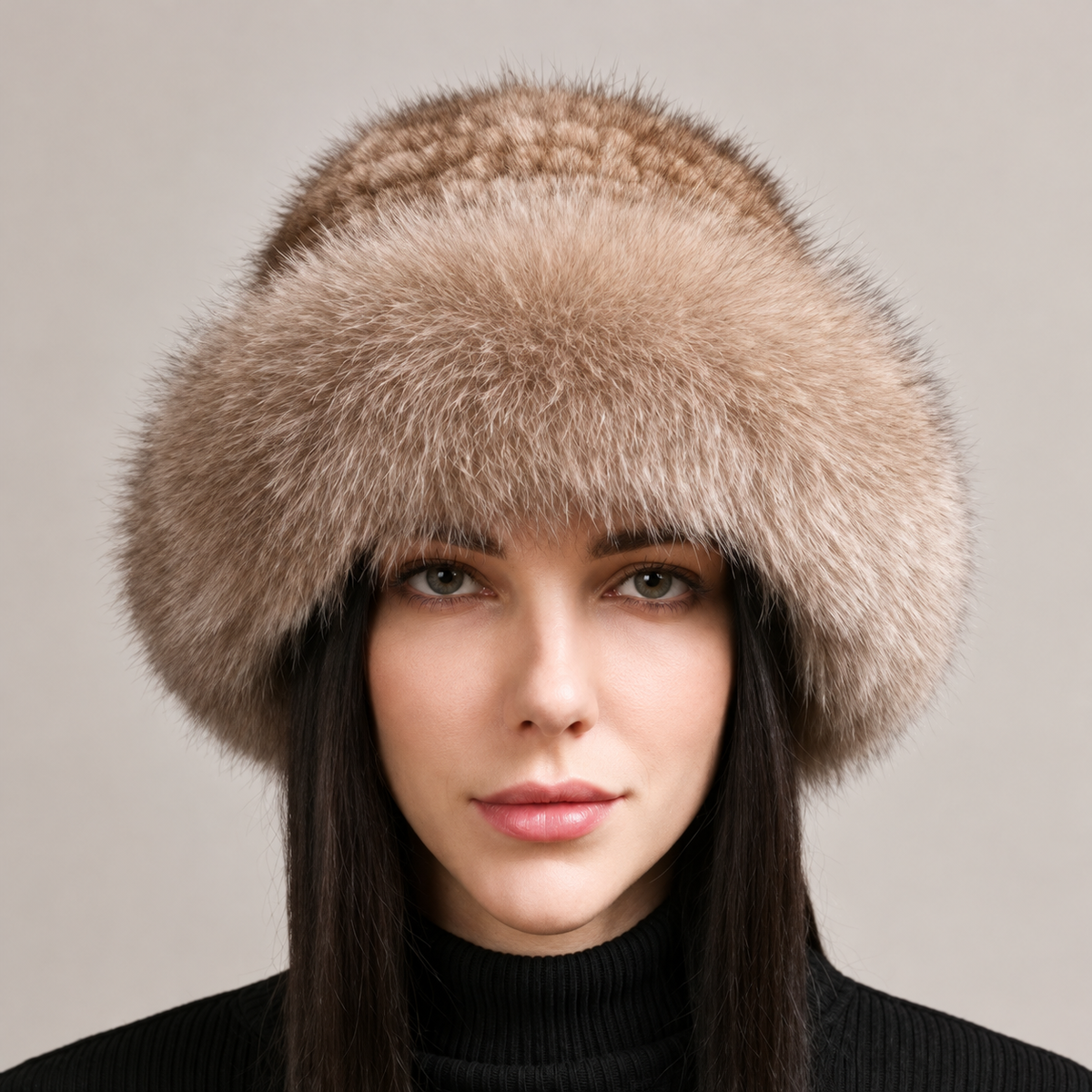 02 camel front fur hat photo