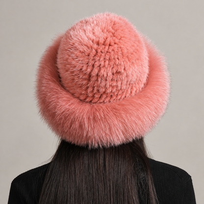 14 pink rear fur hat photo