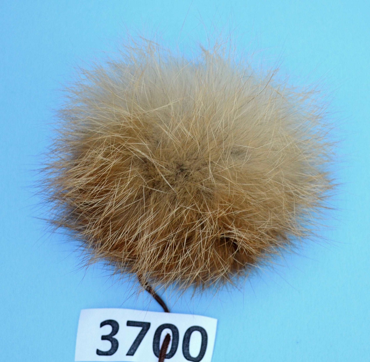 natural color red fox pom pom