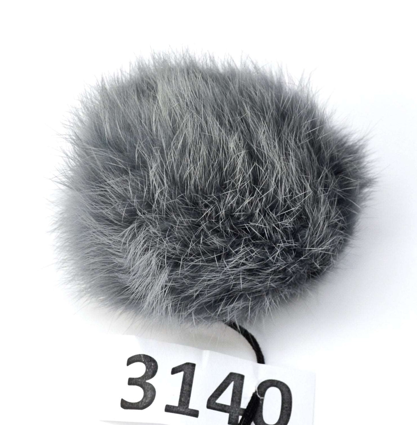 large gray rabbit pom pom