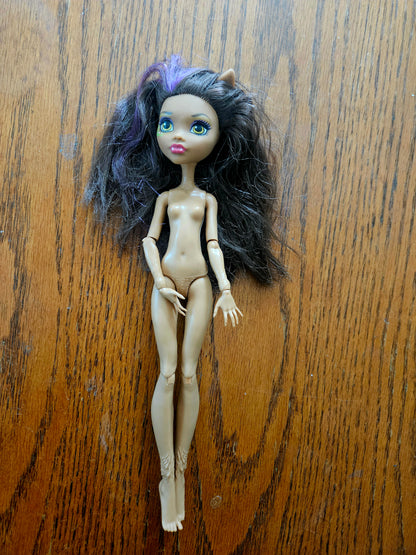 Clawdeen Wolf Dance the Fright Away Monster High Doll – Nude – Pre-Owned