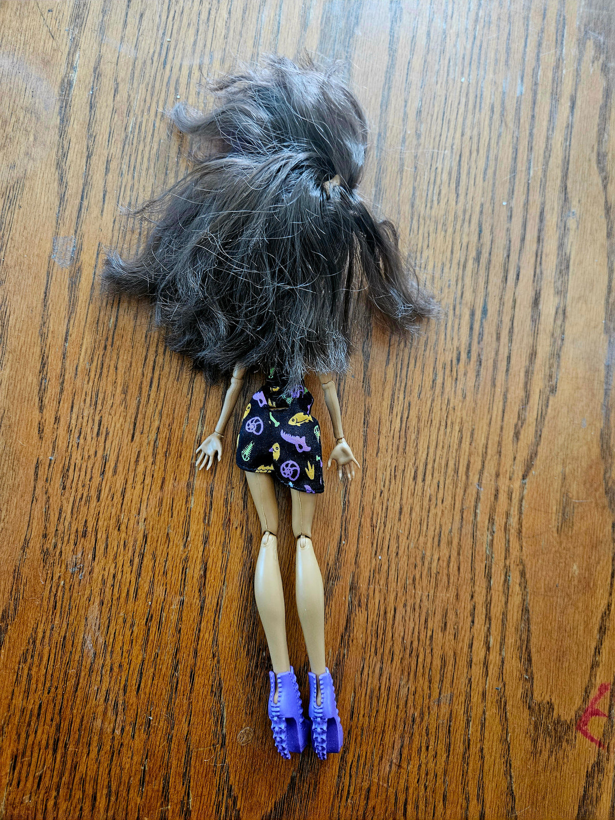 Clawdeen Wolf Freaky Field Trip Monster High Doll – Dress & Boots – Pre-Owned