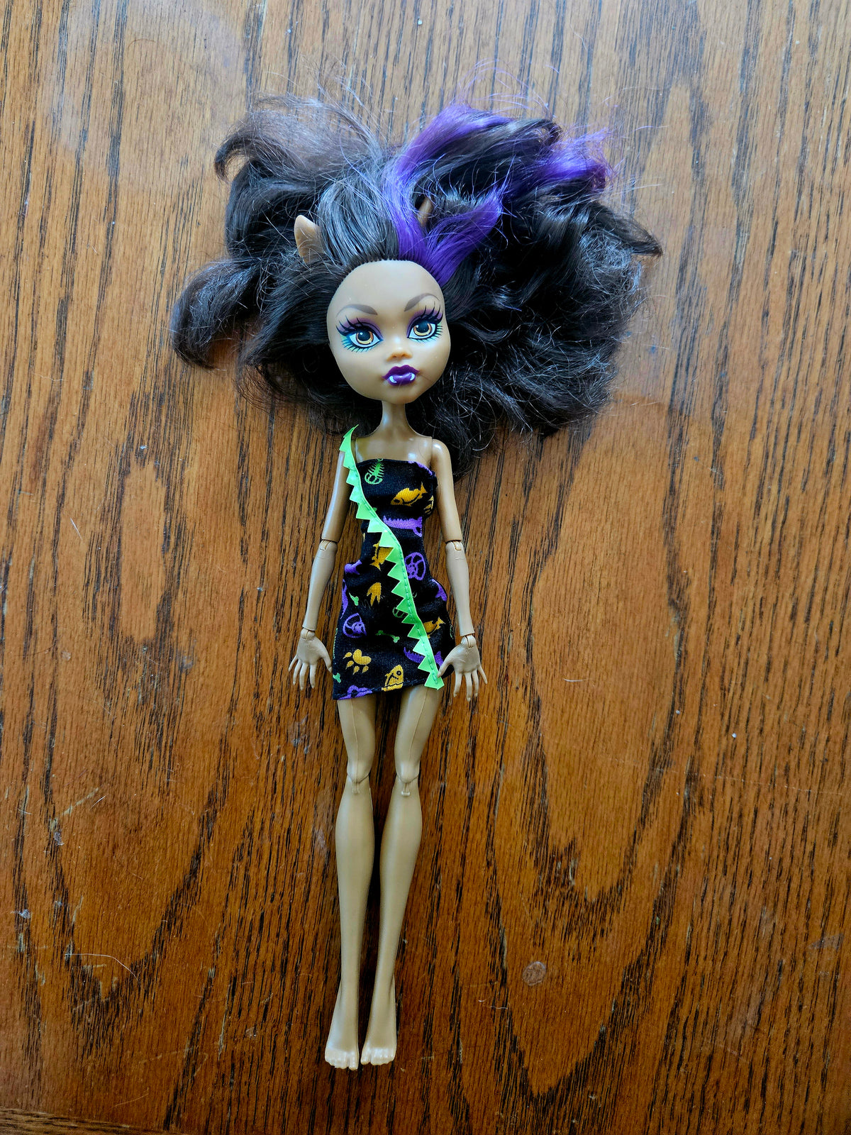 Clawdeen Wolf Freaky Field Trip Monster High Doll – Dress – Pre-Owned