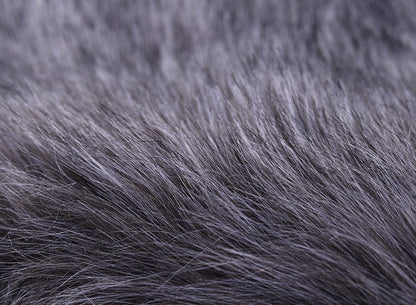 Long Faux Fox Fur Bridal Shawl - Elegant Evening Wrap