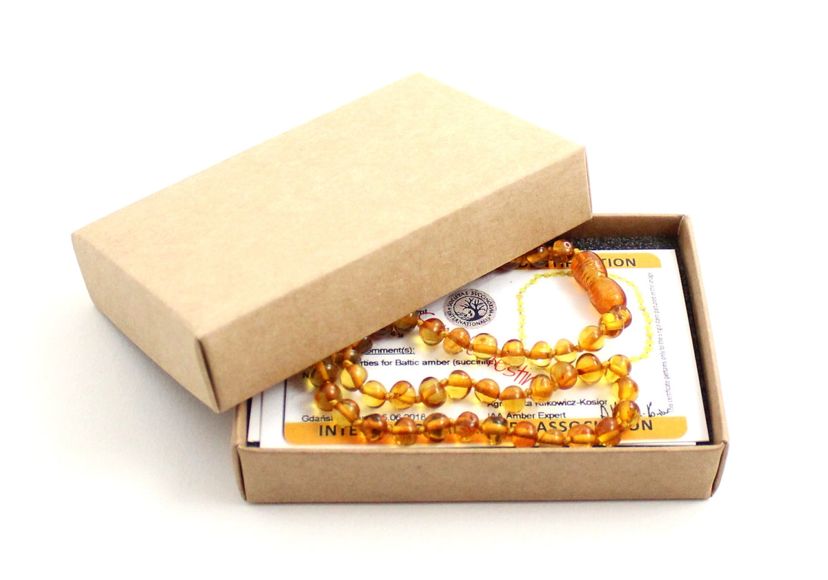 NBBP-2 Amber Honey Golden Teething Necklace-1