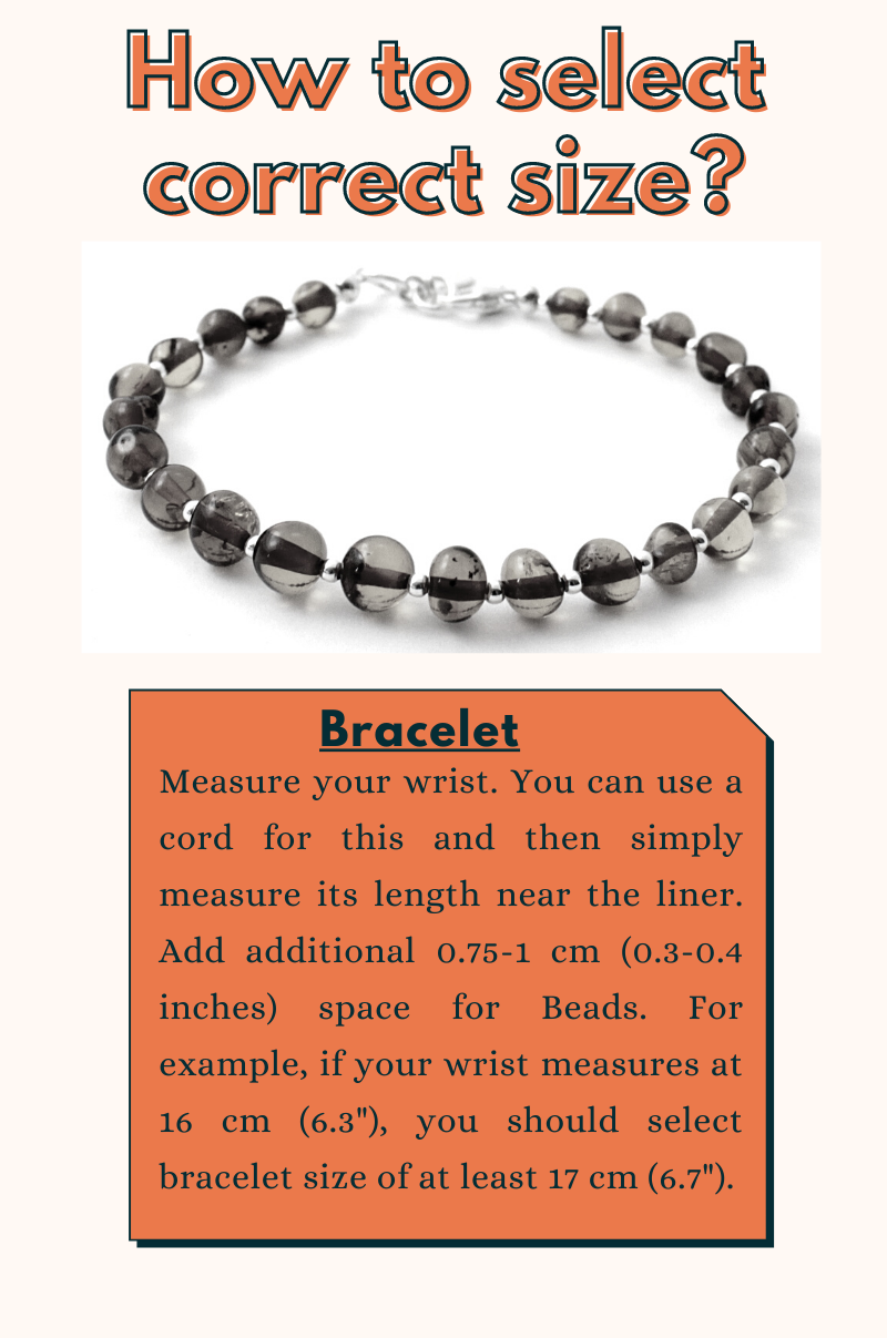 Amber Cognac Baltic Bracelet With Silver-3