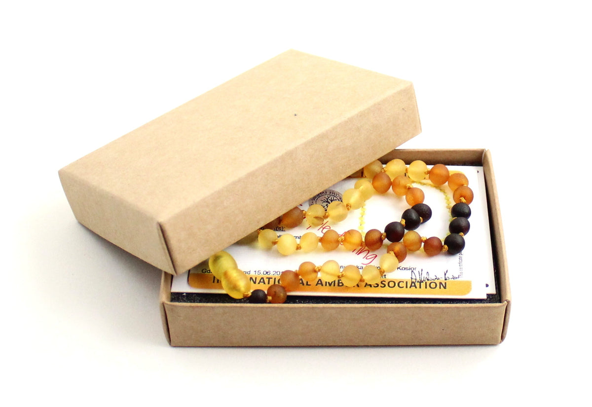 Amber Modern Rainbow Raw Baby Necklace-1