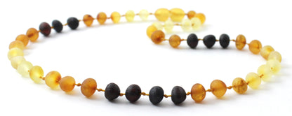 Amber Modern Rainbow Raw Baby Necklace-3