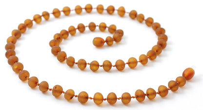 NBAR-3 Amber Adult Raw Cognac Teething Necklace-0
