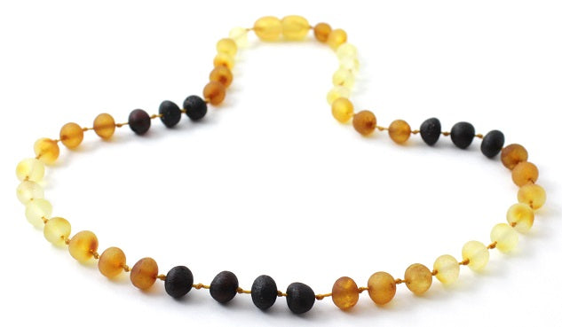 Amber Modern Rainbow Raw Baby Necklace-2