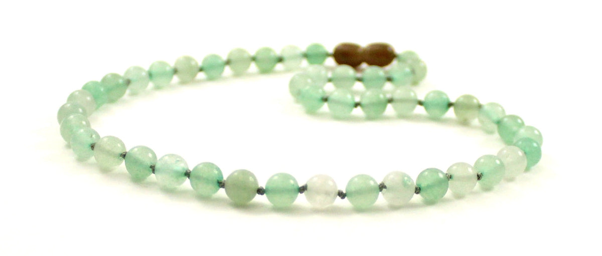 Aventurine Gemstone Green Knotted Necklace-3