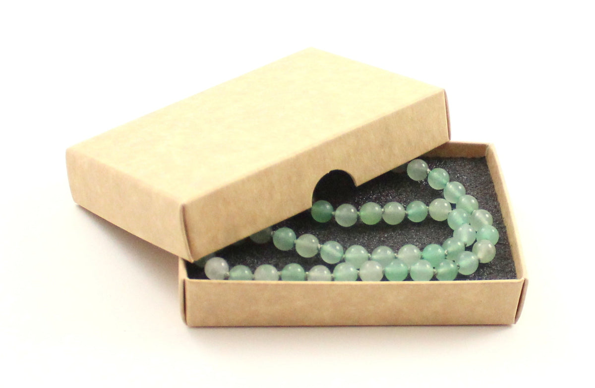 Aventurine Gemstone Green Knotted Necklace-1