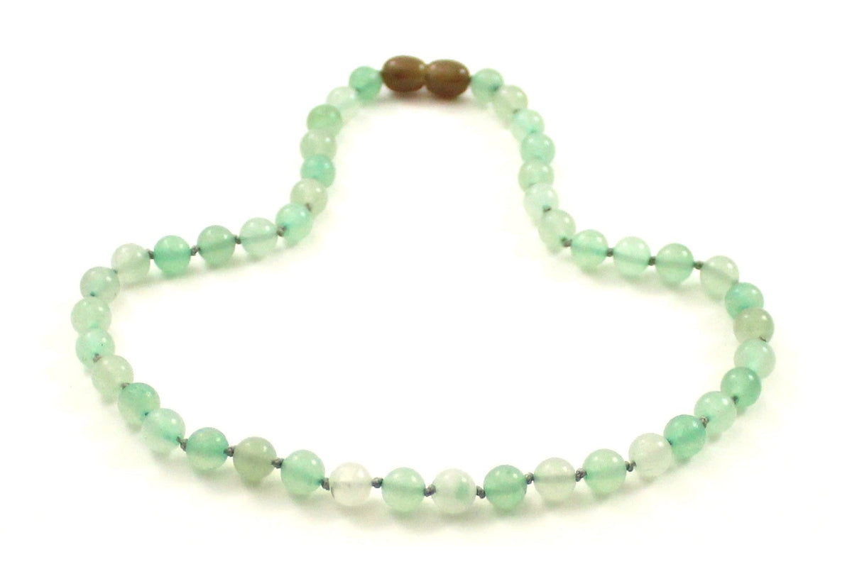 Aventurine Gemstone Green Knotted Necklace-2