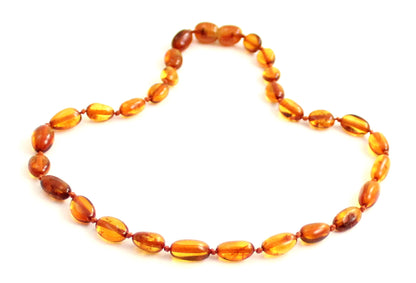 Bean Amber Cognac Baby Calming Necklace-2