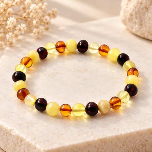 Amber Polished Stretch Bracelets