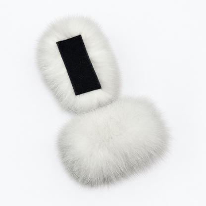 Additional Real Fox Fur Colors for Slippers – Detachable Velcro Fur