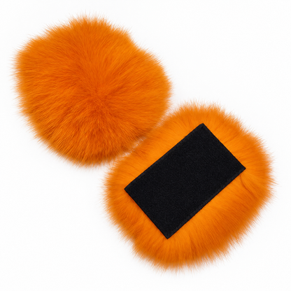 Additional Real Fox Fur Colors for Slippers – Detachable Velcro Fur