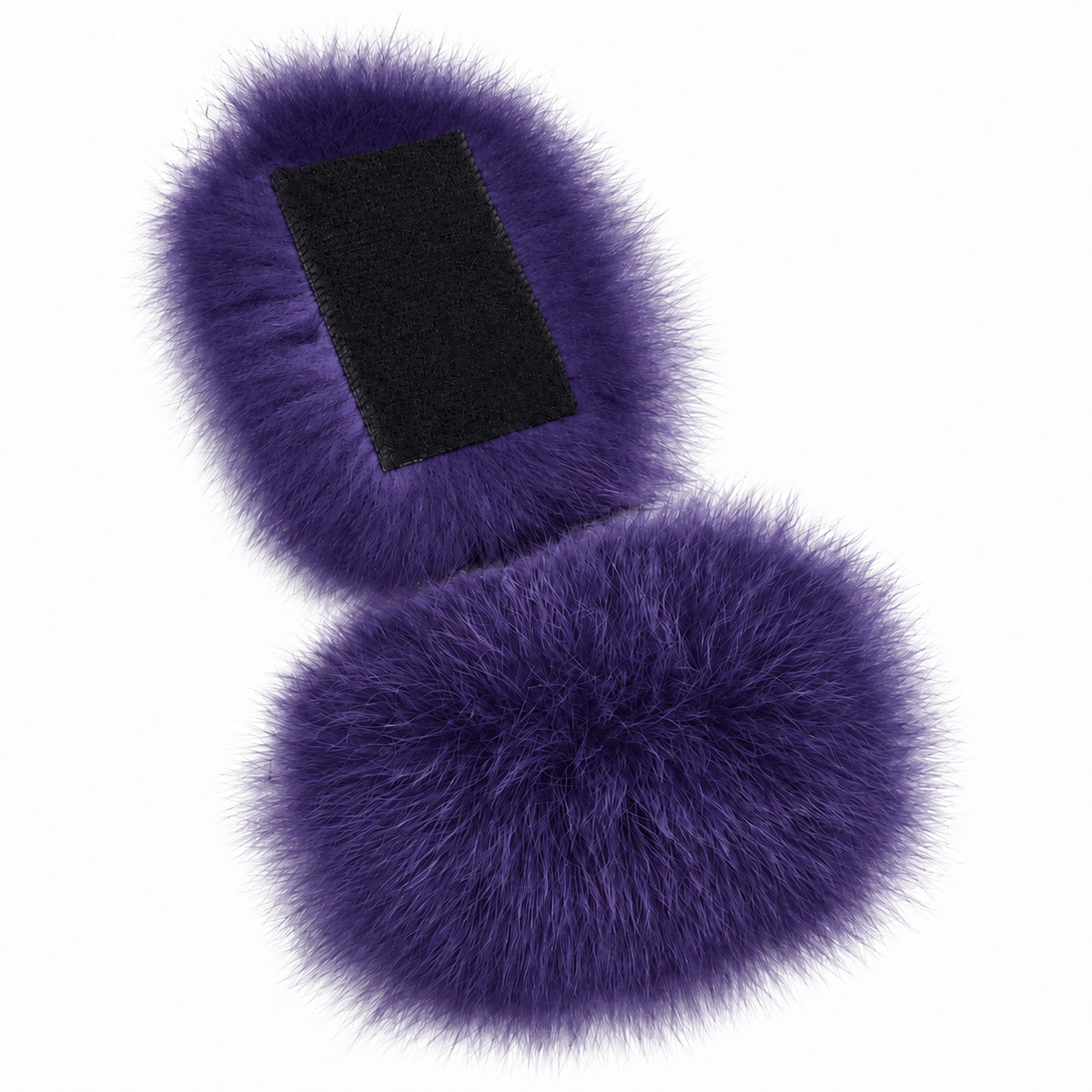 Additional Real Fox Fur Colors for Slippers – Detachable Velcro Fur