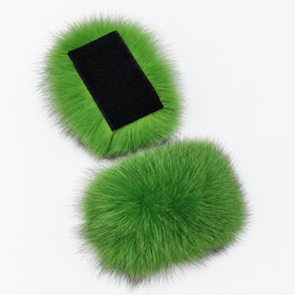 Additional Real Fox Fur Colors for Slippers – Detachable Velcro Fur