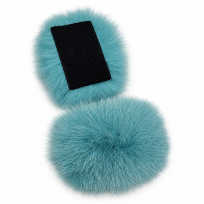 Additional Real Fox Fur Colors for Slippers – Detachable Velcro Fur