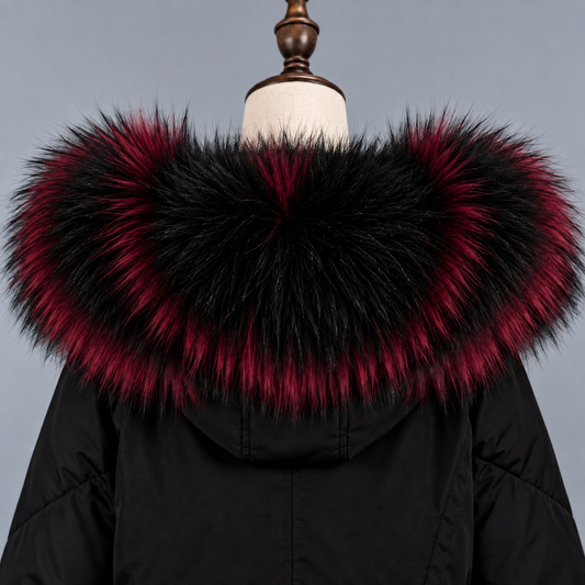 Real Fox Fur Trim for Coat Hood – Fluffy Fur Collar