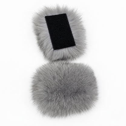 Additional Real Fox Fur Colors for Slippers – Detachable Velcro Fur