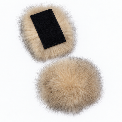 Additional Real Fox Fur Colors for Slippers – Detachable Velcro Fur
