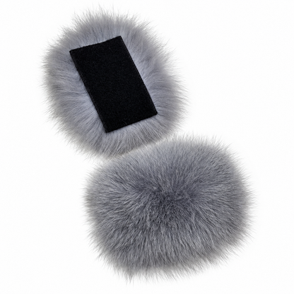 Additional Real Fox Fur Colors for Slippers – Detachable Velcro Fur