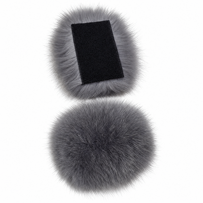 Additional Real Fox Fur Colors for Slippers – Detachable Velcro Fur