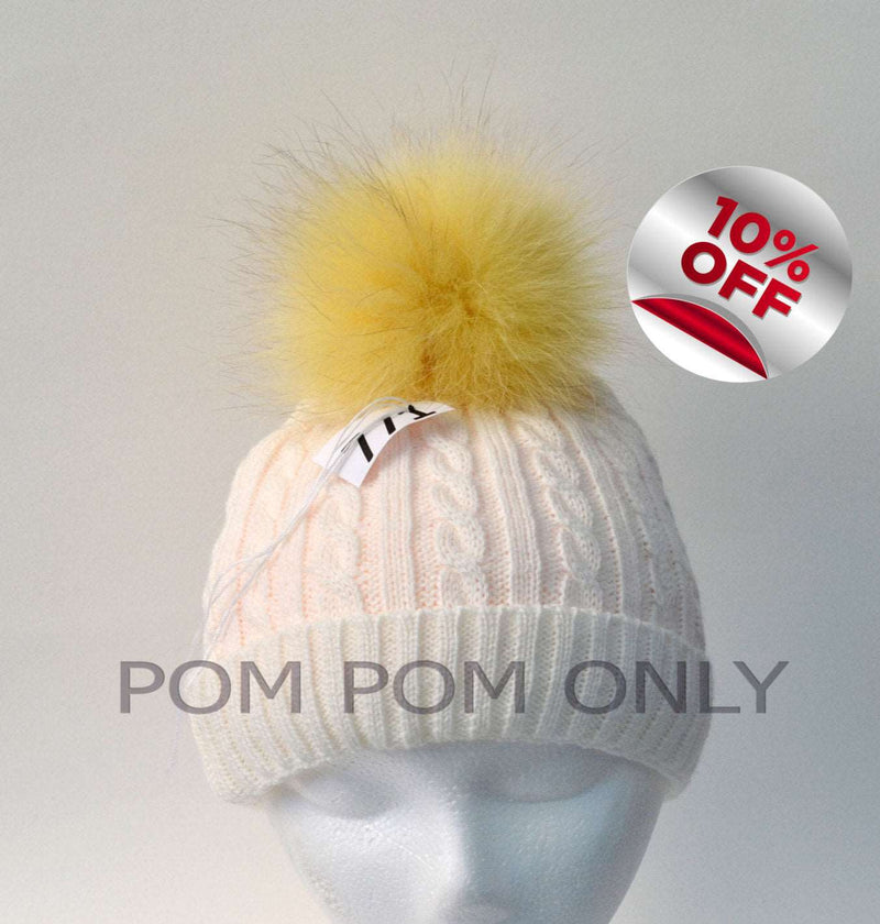 hat with fur ball on top