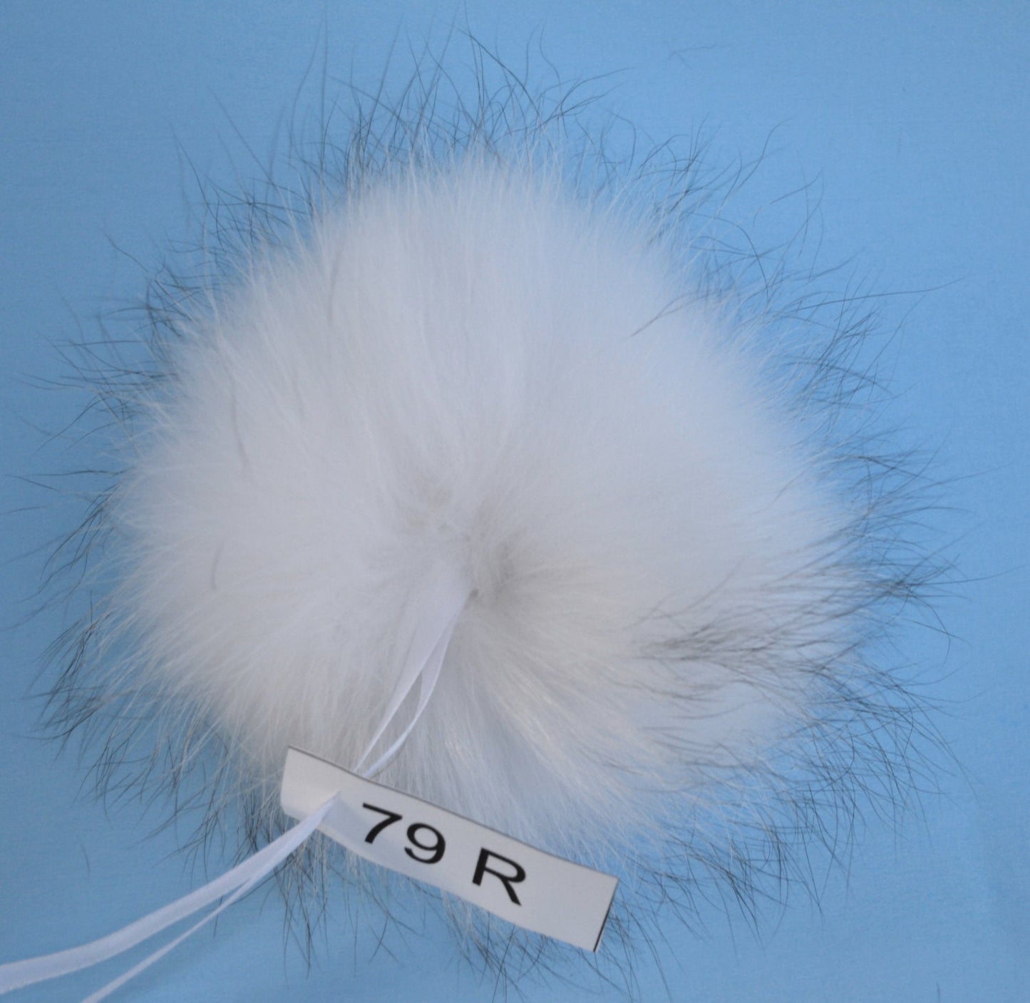 7" FUR POM POM for hat! Large Raccoon Real Fur Pom Pom White Pom Pom Hat Chunky Knits hat Raccoon Pompom Genuine Fur Pom Handmade Fur Ball