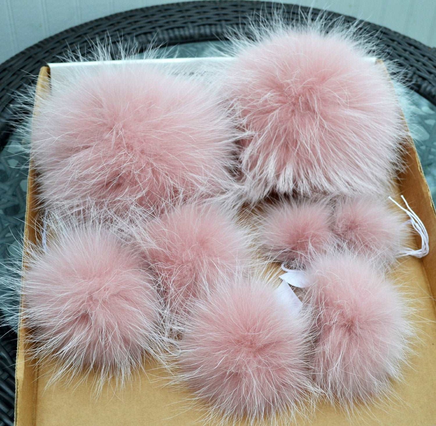 extra large fur pom pom