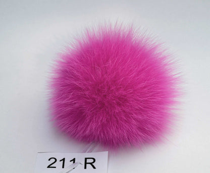 pink fur pom