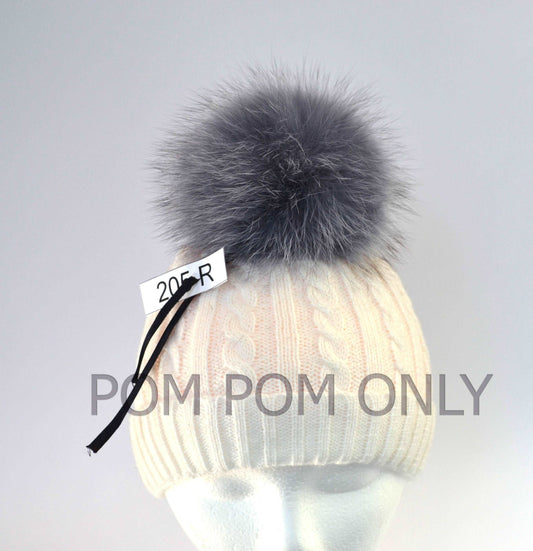 fur pom pom bag charm 