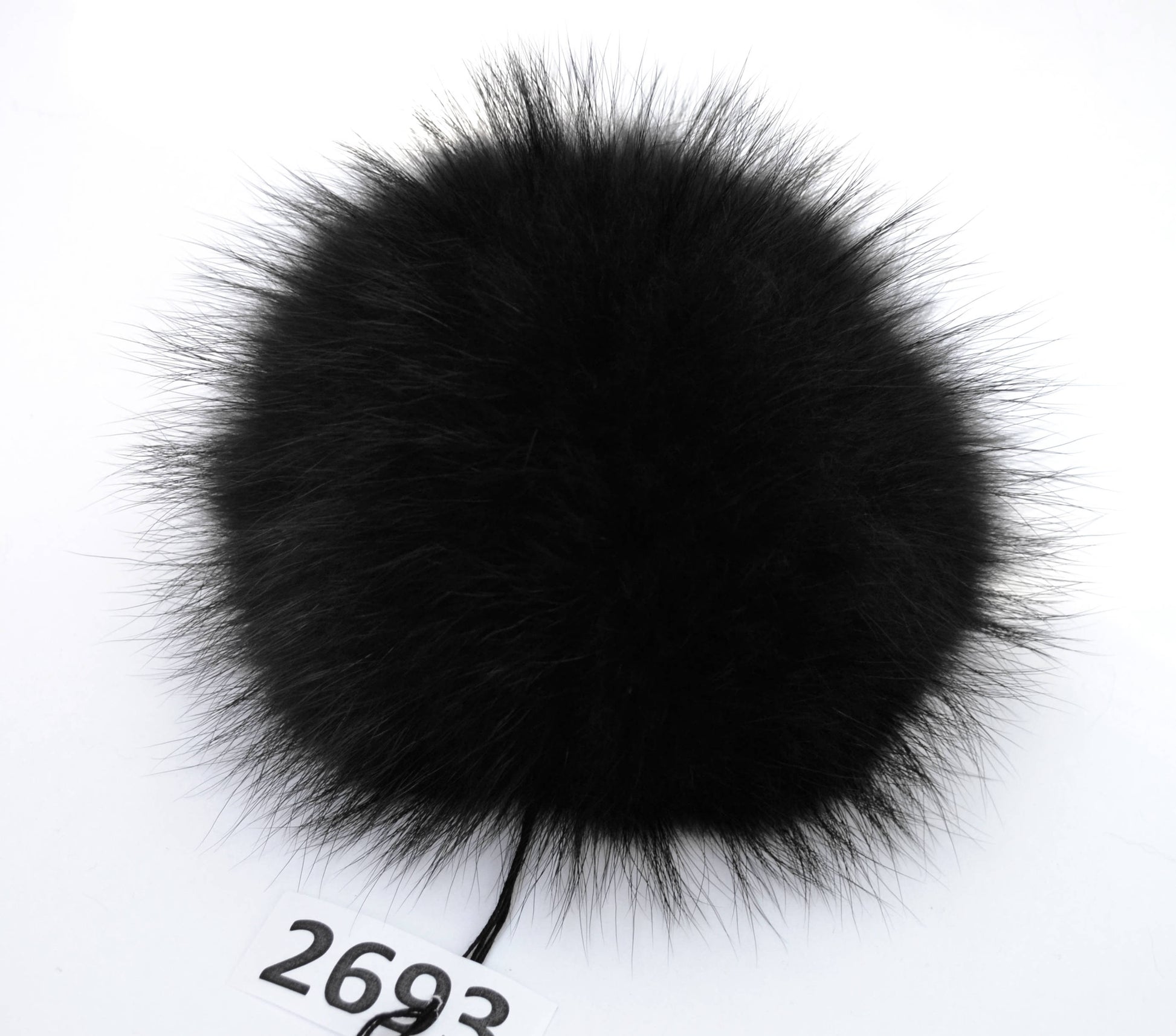 8-9" EXTRA LARGE BLACK Pom Poms! Double Raccoon Pom Pom Giant Pom Pom for Chunky Hat Beanie Tuque Winter Knit Hats Puff Fluffy Fur Ball