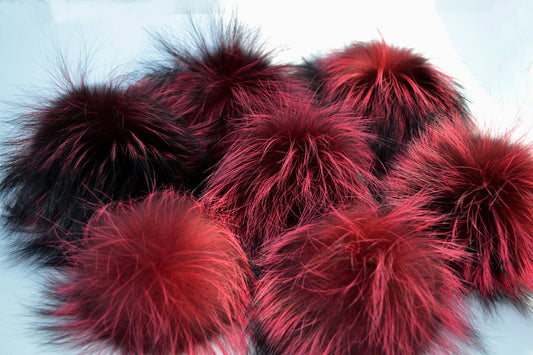 5" to 8" LARGE SILVER FOX Pom Poms! Double Silver Fox Pom Pom, Fur Pom-Pom, Large Pom Pom, Child, Fox Fur, Knit Hat, Chunky Hat Fur Ball