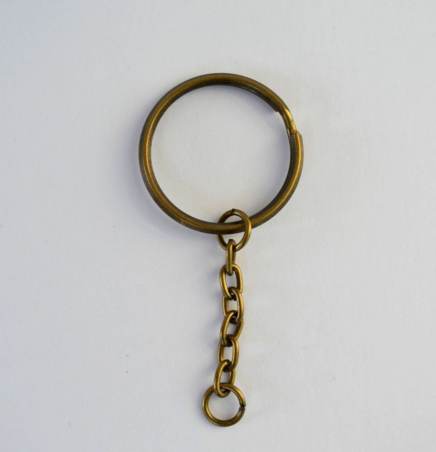Key Chains, Key Rings, Bronze Tone 60mm x 30mm, Split Ring, Curb Chain, Bag Charm, Key Chain for Pom Pom, Key ring, Pendant, Jewelry