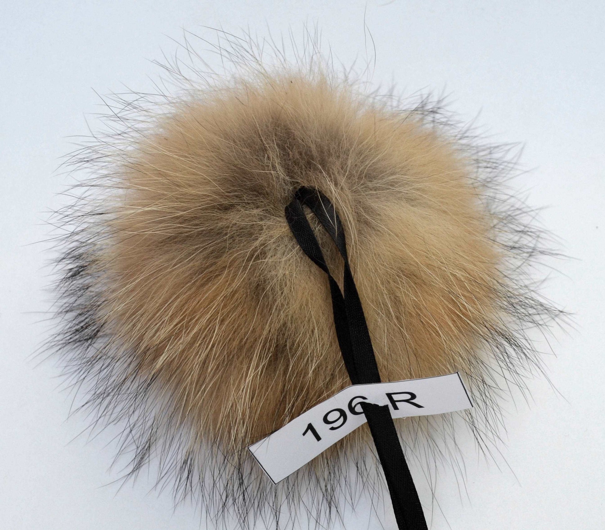 7" FUR POM POM! Fur Pom-Pom, Raccoon Pom Pom, Large Pom Pom, Brown Pom Pom, Real Fur Pom Pom, Hat Pom Pom, Pom Pom Hat, Handmade Pom Pom