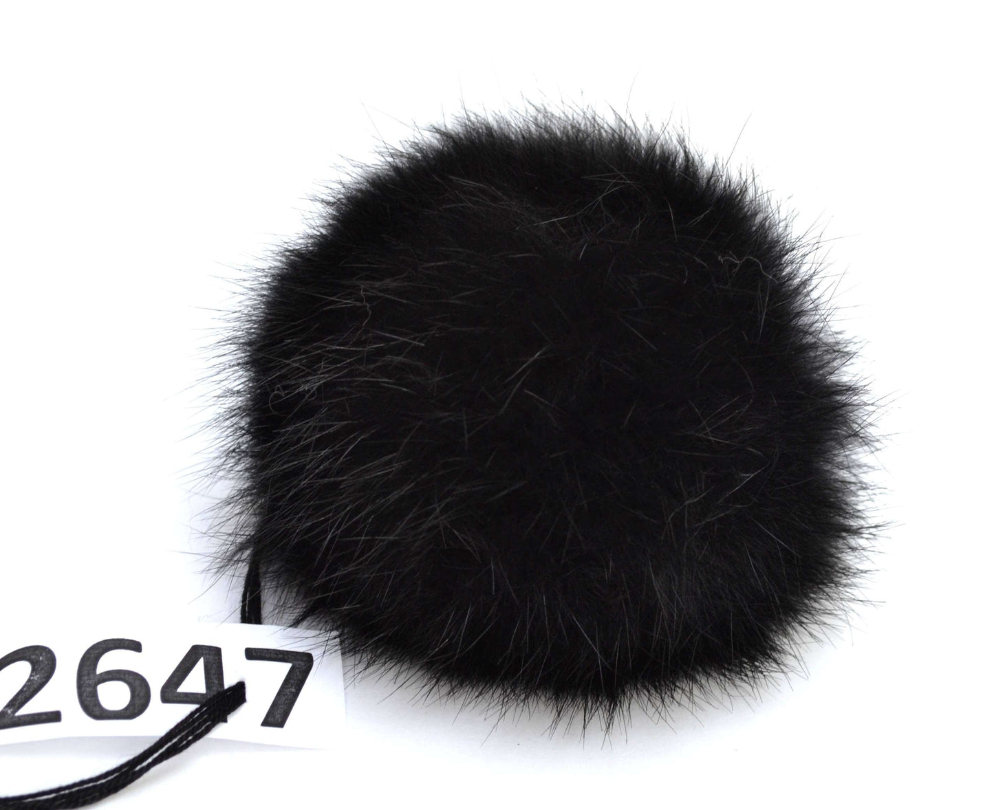 real fur pom pom