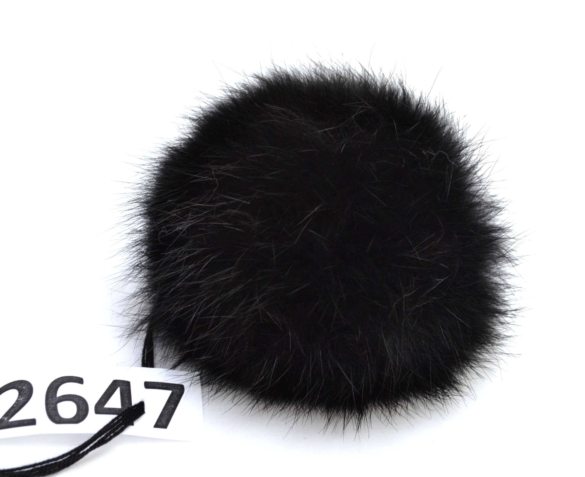 real fur pom pom