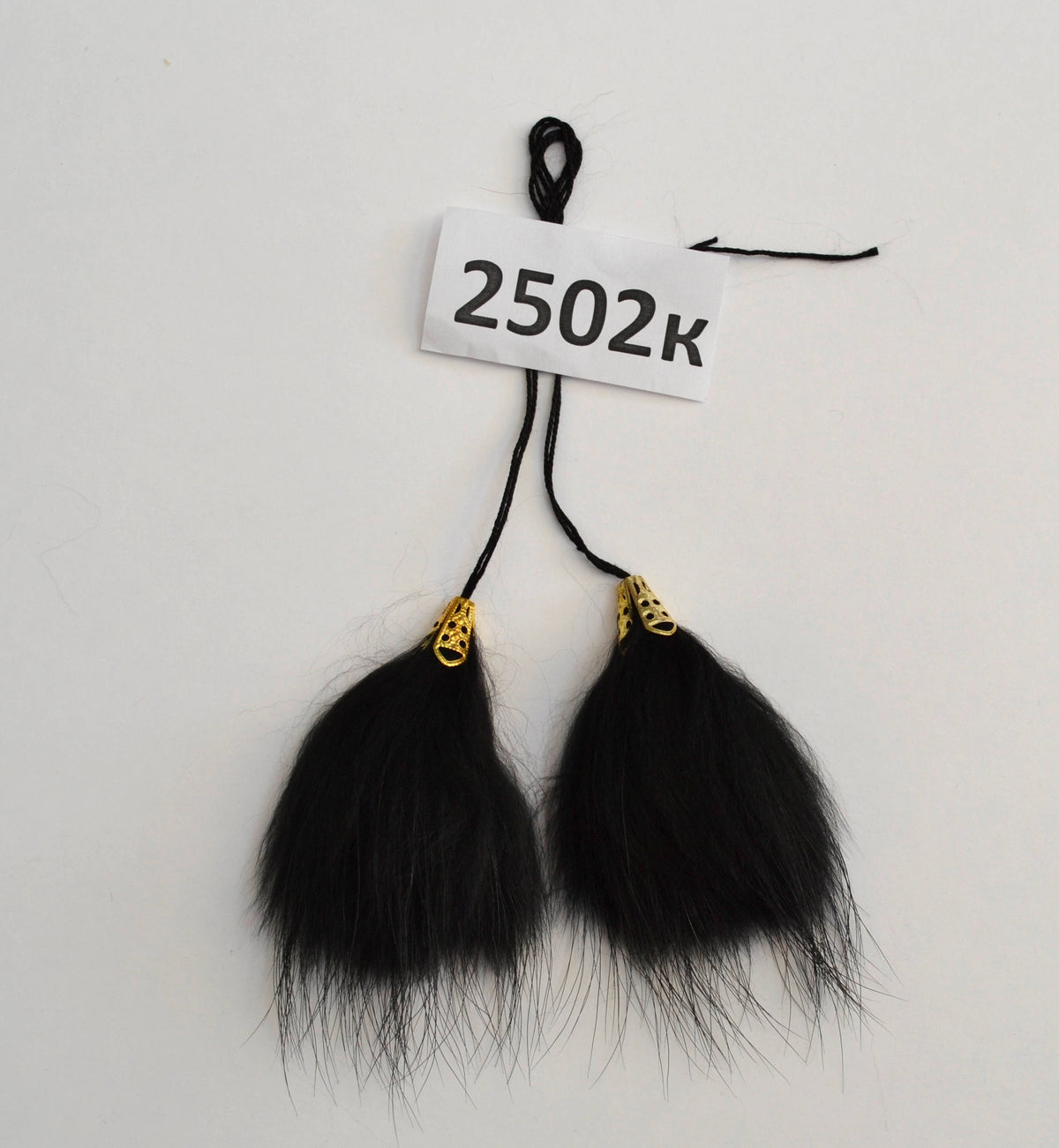 Raccoon and silver fox real fur tassel accessory – view 2