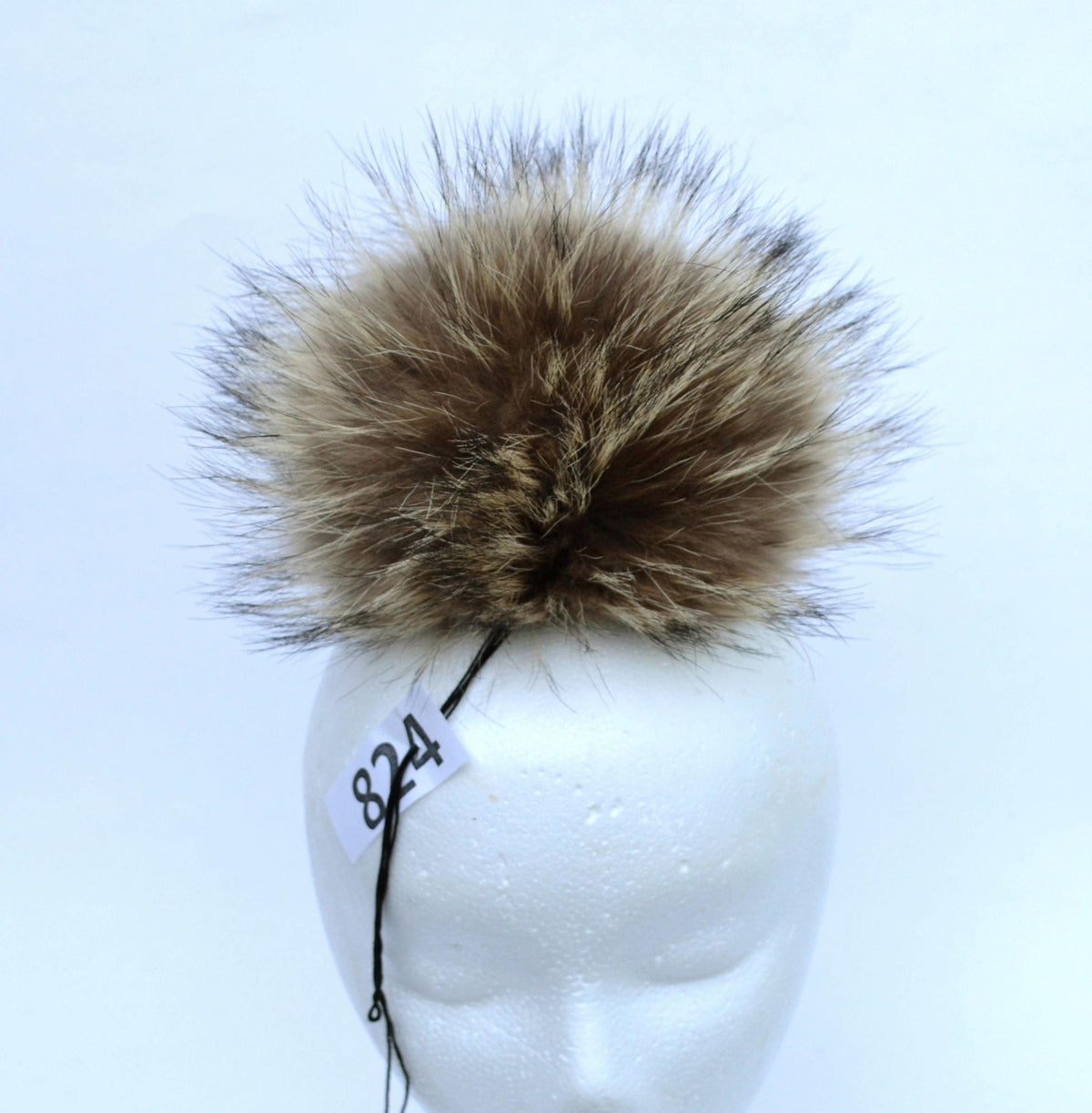 Natural Raccoon Fur Bobble – genuine raccoon fur – image 1