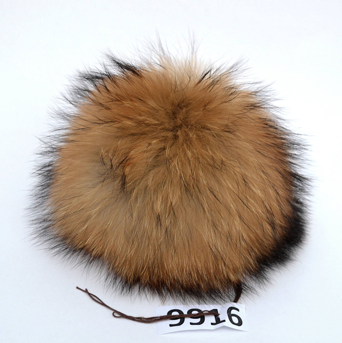 Natural Raccoon Raccoon Fur Pom Pom – genuine raccoon fur – image 2