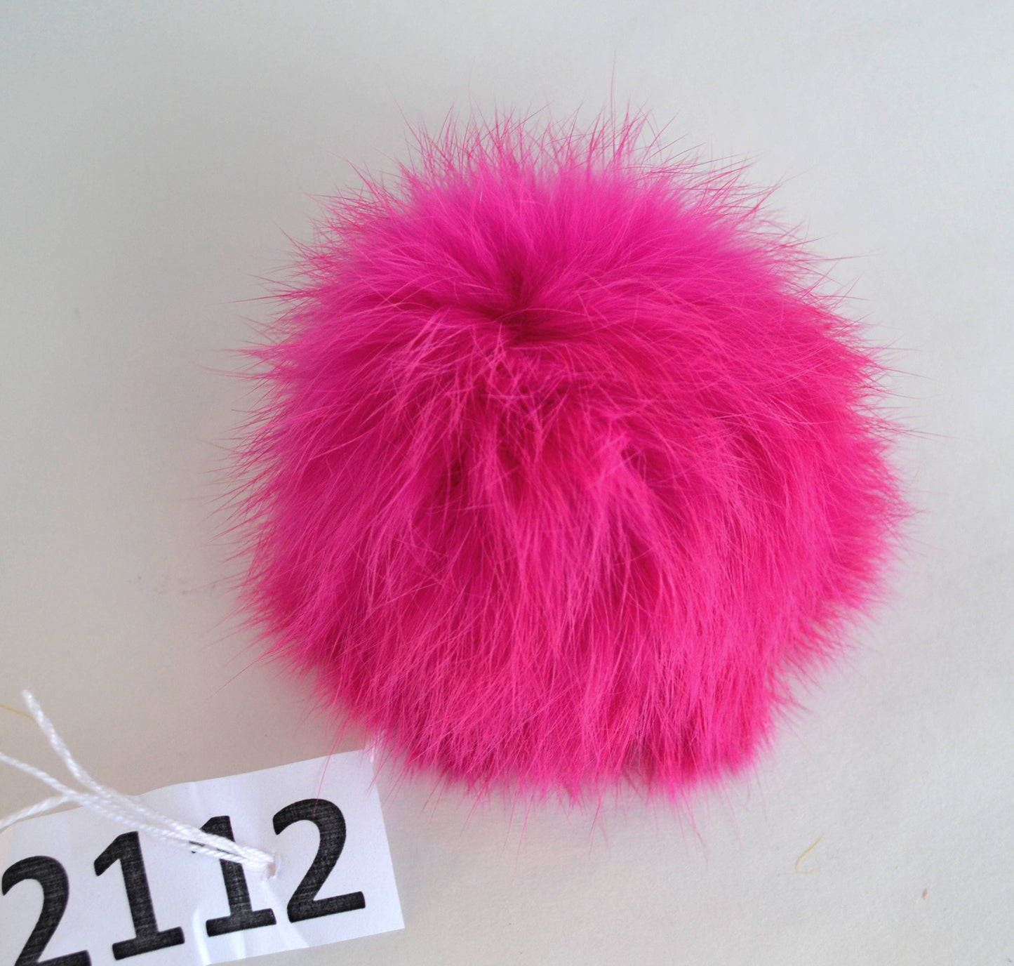 Handmade Rabbit Fur Pom Pom: 3.5-4.5" Hat Accessory