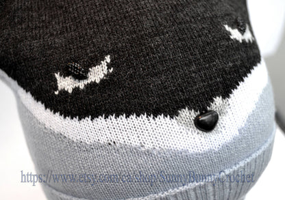 FOX UNISEX HAT, Fox Hat, Knit Beanie, Girl and Boy Hat, Animal Knit Hat, Fox Hat For Kids, Toddler Animal Hat, Fox Beanie Hat, Cotton Lining